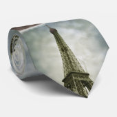 Oude Antiek foto Eiffeltoren Stropdas Parijs (Opgerold)