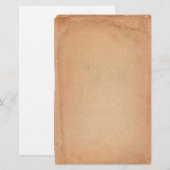 Oude Antiek gelaagde papierbakkerij Briefpapier (Voorkant / Achterkant)