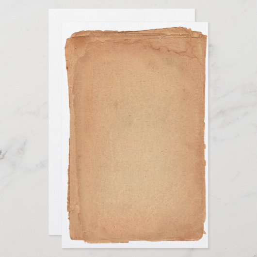 Oude Antiek gelaagde papierbakkerij Briefpapier (Voorkant / Achterkant)