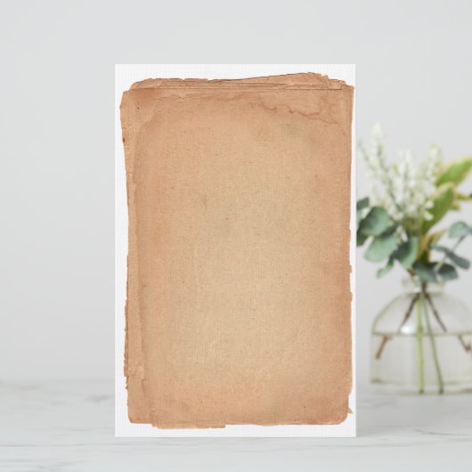 Oude Antiek gelaagde papierbakkerij Briefpapier (Staand voorkant)