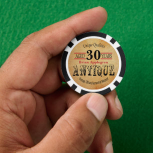 Oude, Antiek, Gerijpte, en Vintage 30ste Pokerchips