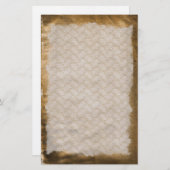 Oude Antiek gerimpelde gesneden banketbakkerij Briefpapier (Voorkant / Achterkant)