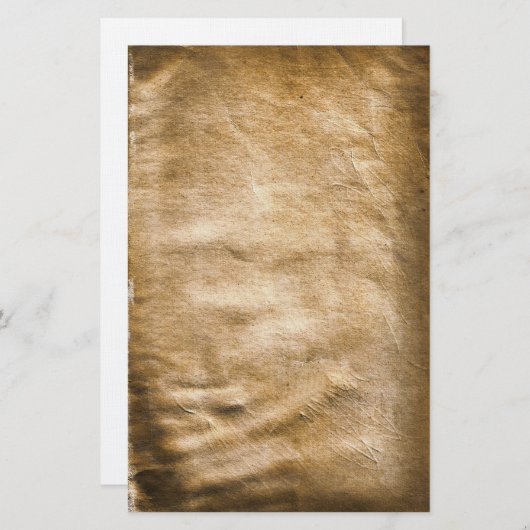 Oude Antiek gerimpelde gesneden banketbakkerij Briefpapier (Voorkant / Achterkant)