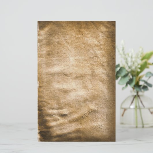 Oude Antiek gerimpelde gesneden banketbakkerij Briefpapier (Staand voorkant)