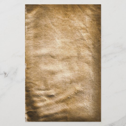 Oude Antiek gerimpelde gesneden banketbakkerij Briefpapier (Voorkant)