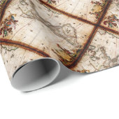 Oude Antiek kaart Noord- en Zuid-Amerika Cadeaupapier (Rol Hoek)