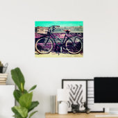 Oude  Antiek keukenwagen Poster (Thuiskantoor)