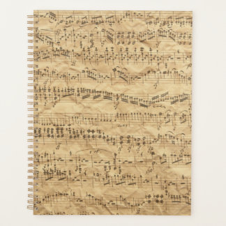 Oude  Antiek muziekblad 5 Planner