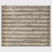 Oude  Antiek Muziekblad-6 Cadeaupapier (Vlak)