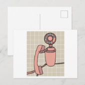 Oude Antiek Retrofonen Briefkaart (Voorkant / Achterkant)