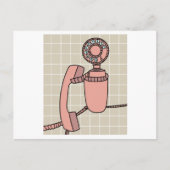 Oude Antiek Retrofonen Briefkaart (Voorkant)