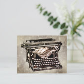 Oude Antiek schrijfmachine Briefkaart (Staand voorkant)