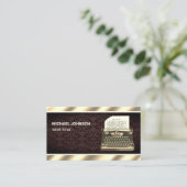 Oude  Antiek schrijfmachine voor schrijfmachines Visitekaartje (Staand voorkant)