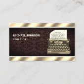 Oude  Antiek schrijfmachine voor schrijfmachines Visitekaartje (Voorkant)