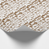 Oude Antiek sleutelset met fashioned Cadeaupapier (Hoek)