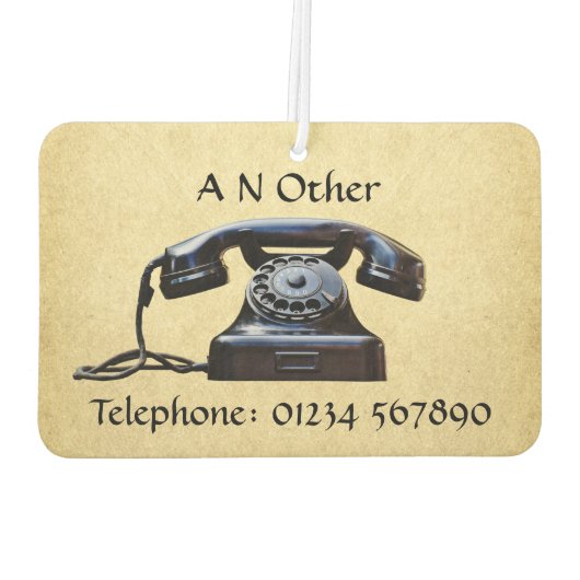 Oude Antiek telefoon Luchtverfrisser (Achterkant)
