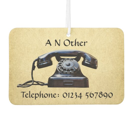 Oude Antiek telefoon Luchtverfrisser (Voorkant)