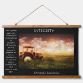 Oude antiek trekker in de landbouwsector hangend wandkleed (Voorkant)