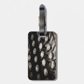 Oude Antiek typemachine — Black White Bagagelabel (Achterkant verticaal)