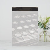 Oude Antiek typemachine — Black White Briefpapier (Staand voorkant)