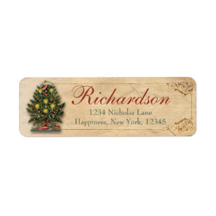Oude Antiek Victoriaans kerstboomkaarsen Heilige H Etiket