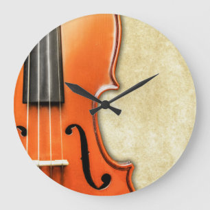 Oude  Antiek Violin Clock Grote Klok
