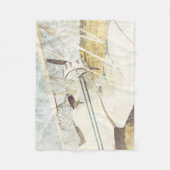 Oude Antiek vliegtuigen Vluchten Fleece Deken (Voorkant)