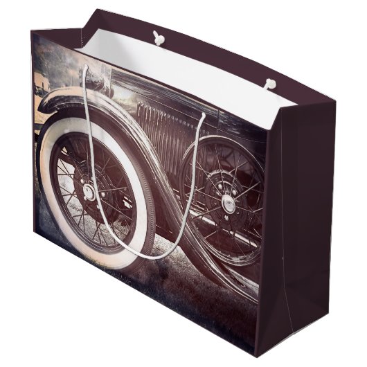 Oude Antiek wagen Timer Groot Cadeauzakje (Achterkant Gekanteld)