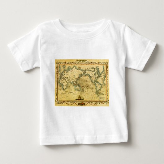 Oude Antiek Wereldkaart (Voorkant)