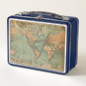  Oude Antiek Wereldkaart (Voorkant)