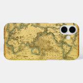 Oude Antiek Wereldkaart Case-Mate iPhone Case (Achterkant (horizontaal))