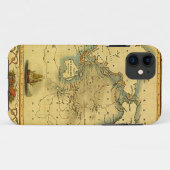 Oude Antiek Wereldkaart Case-Mate iPhone Case (Achterkant (horizontaal))