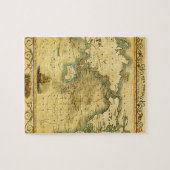 Oude Antiek Wereldkaart Legpuzzel (Horizontaal)