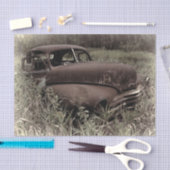 Oude antieke bruine vintage retro auto tissuepapier (Craft)