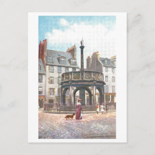 Oude antieke markt kruis, Aberdeen, Schotland, Briefkaart