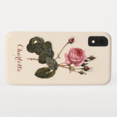Oude antieke roze tuinrozen in bloei Case-Mate iPhone case (Achterkant (horizontaal))