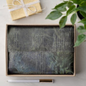 Oude antieke zwarte rode oude script bladmuziek tissuepapier (Geschenk)