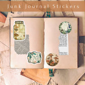 Oude Apotheek Botanische Junk Journal Stickers