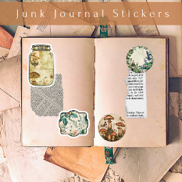 Oude Apotheek Botanische Junk Journal Stickers