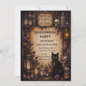 Oude Apotheek Halloween Feest Kaart (Voorkant)