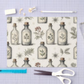 Oude Apotheek Kruidenflessen Patroon Tissuepapier (Craft)