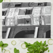 Oude Appartementsgebouwen Z/W Theedoek (Gevouwen)