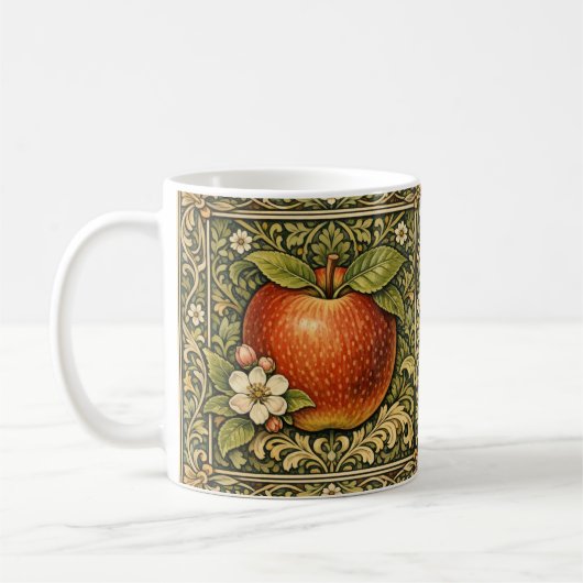 Oude appel schilderij  koffiemok (Links)