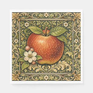Oude appel schilderij servet