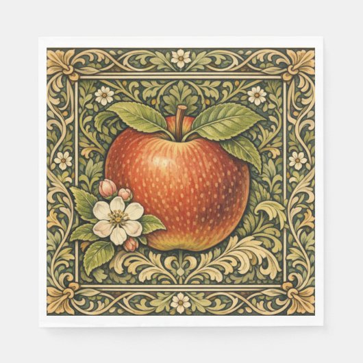 Oude appel schilderij  servet (Voorkant)
