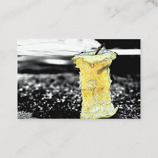 Oude appel visitekaartje (Achterkant)