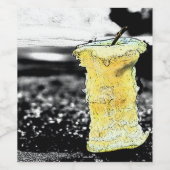 Oude appel wijn etiket (Enkel label)