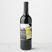 Oude appel wijn etiket (Voorkant)