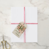 Oude appelbloesem | Initiaal | Trouwen Cadeaulabel (Met Touw)