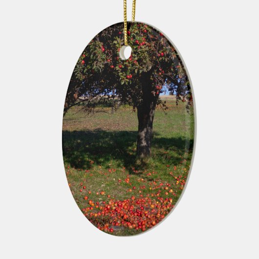 Oude appelboom keramisch ornament (Links)